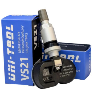 Uni-Trol VS-21 Uniwersalny czujnik TPMS z zaworem srebrnym