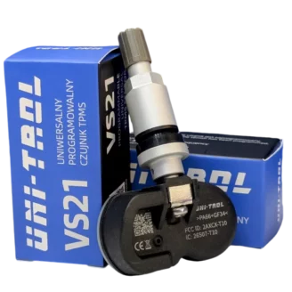 Uni-Trol VS-21 Uniwersalny czujnik TPMS z zaworem srebrnym